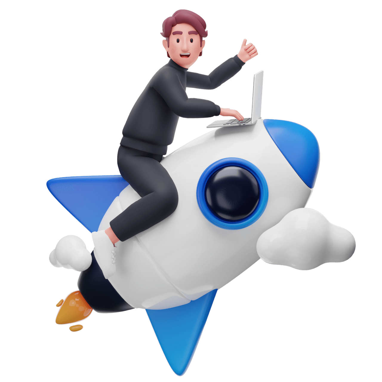 Astronaut in the air